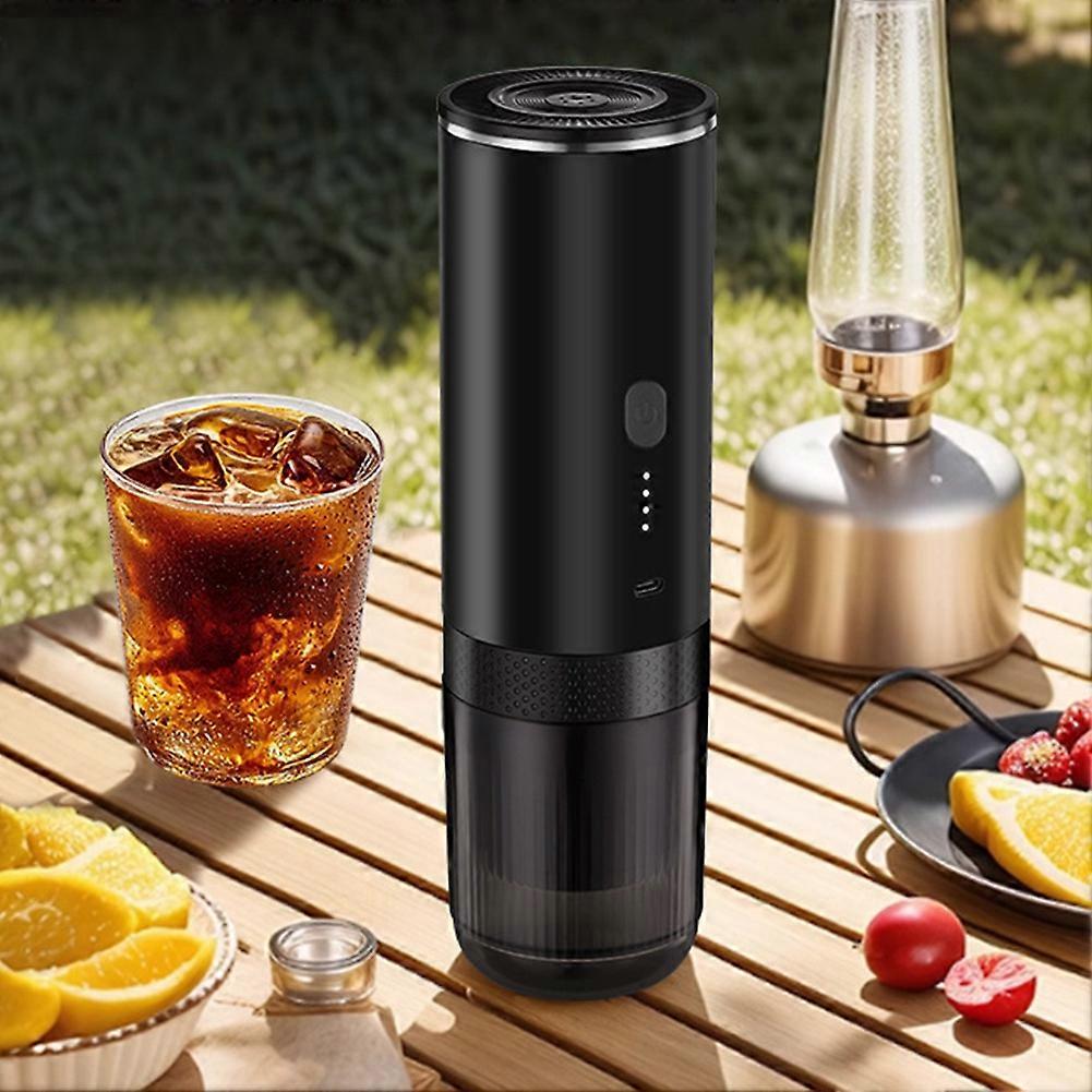 Portable Electric Espresso Coffee Machine with Heating Function Cordless Rechargeable Handheld Coffee Maker for Camping