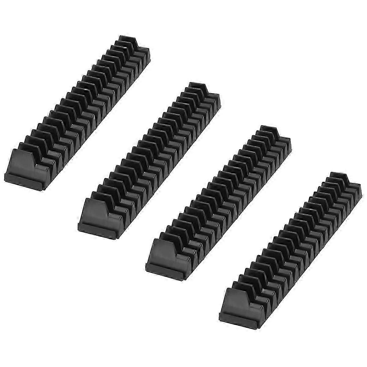 4sets Tool Magnetic Wrench Organizer for Drawer Storage Modular Wrench Organizer Fits Small & Large Size Wrench