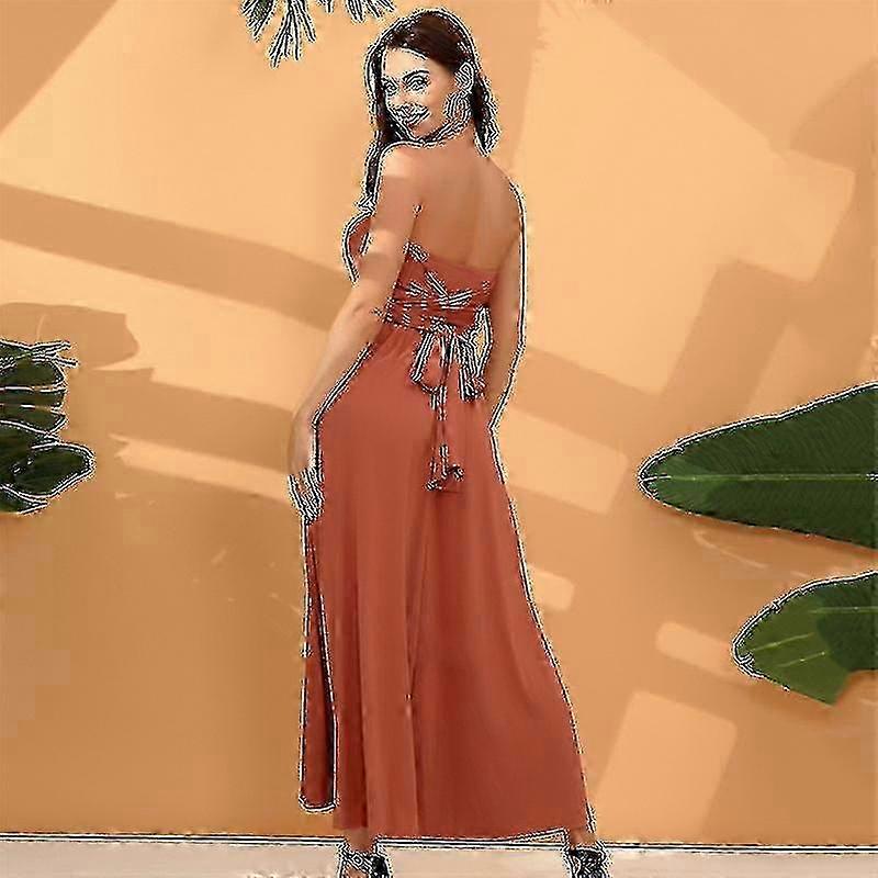 Rochie maxi multi-way wrap pentru femei pentru seară și îmbrăcăminte formală de domnișoară de onoare