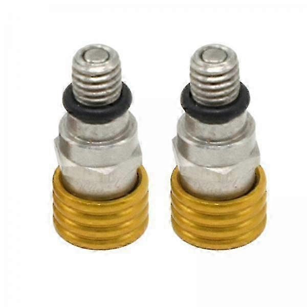 2x Fork Air Bleeder Valve Gold