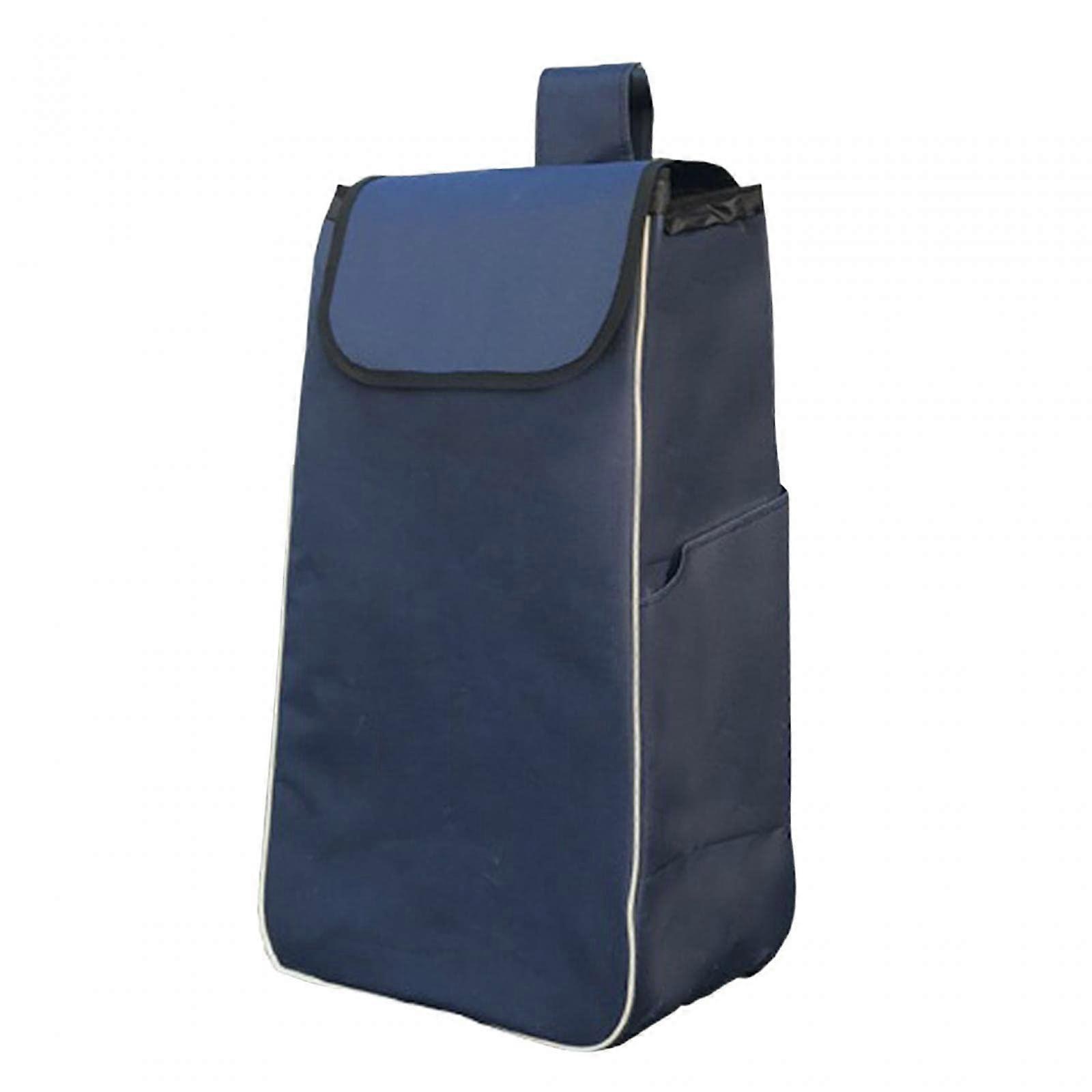 Shopping Cart Replacement Storage Bag Waterproof Large Capacity Dark Blue Thickened Reusable Trolley Accessory
