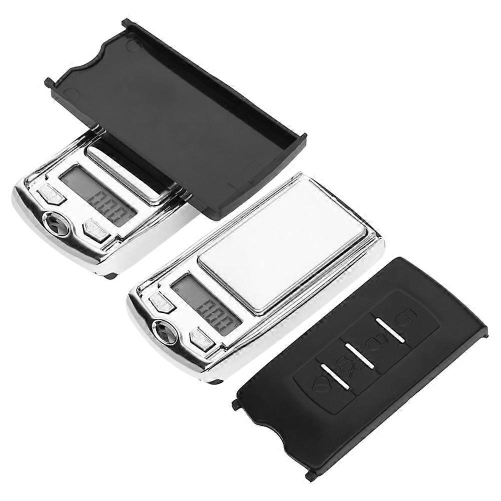 Mini Electronic Scale for Weighing Use 2Pcs Car Key Shape Portable Digital Scale
