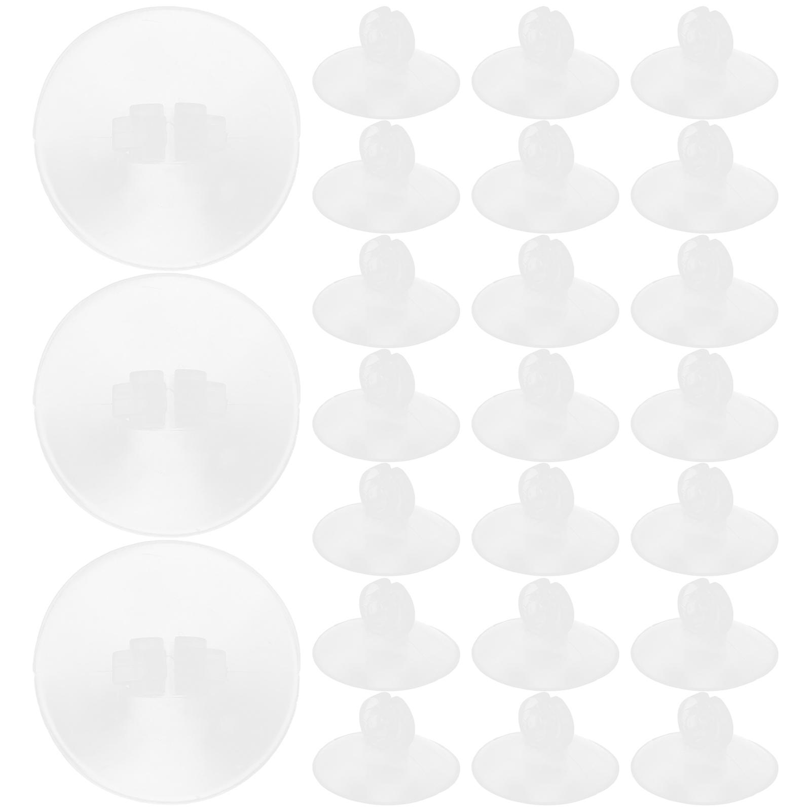 Christmas Light Clips Outdoor Mini Suction Cup Hooks for 100Pcs