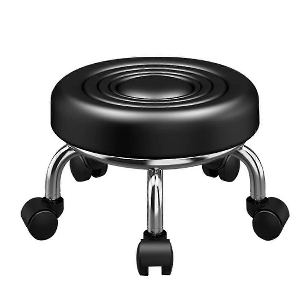 Rolling Stools 360Degree Swivel Stool FiveWheel LowHeight Stool For Home Spa Pedicure Nail Fitness Color B Height 23