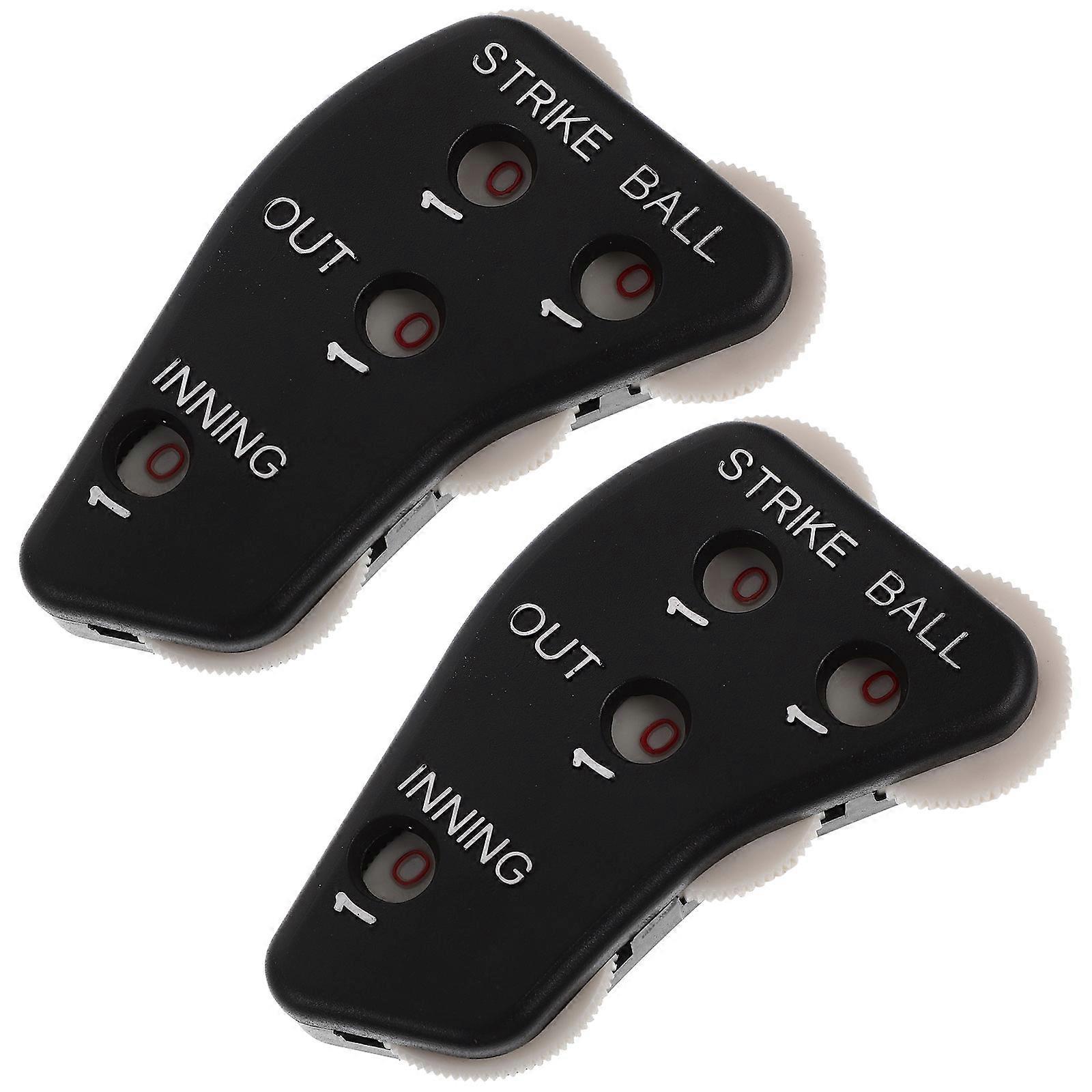 2Pcs Portable Baseball Umpire Clicker Counter Gear