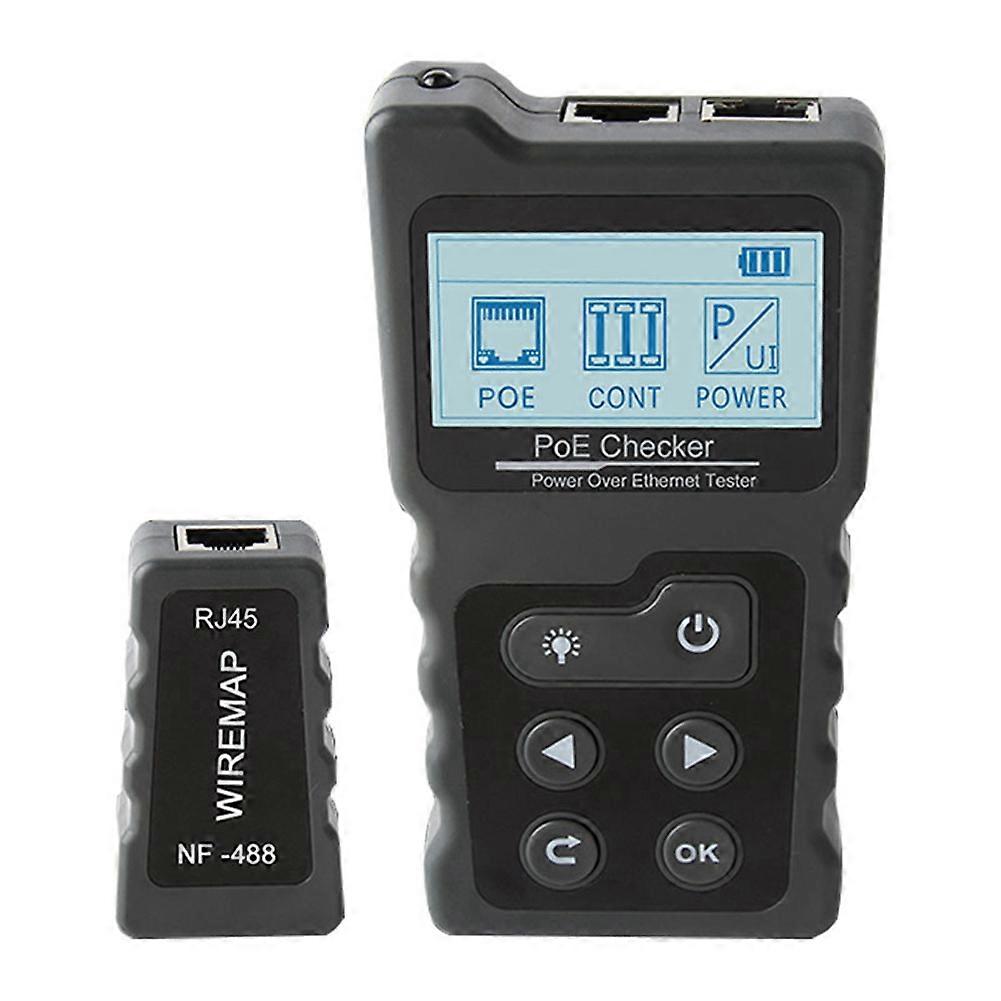  -488 PoE Power Test Network Cable Tracker Checker Cat5 Cat6