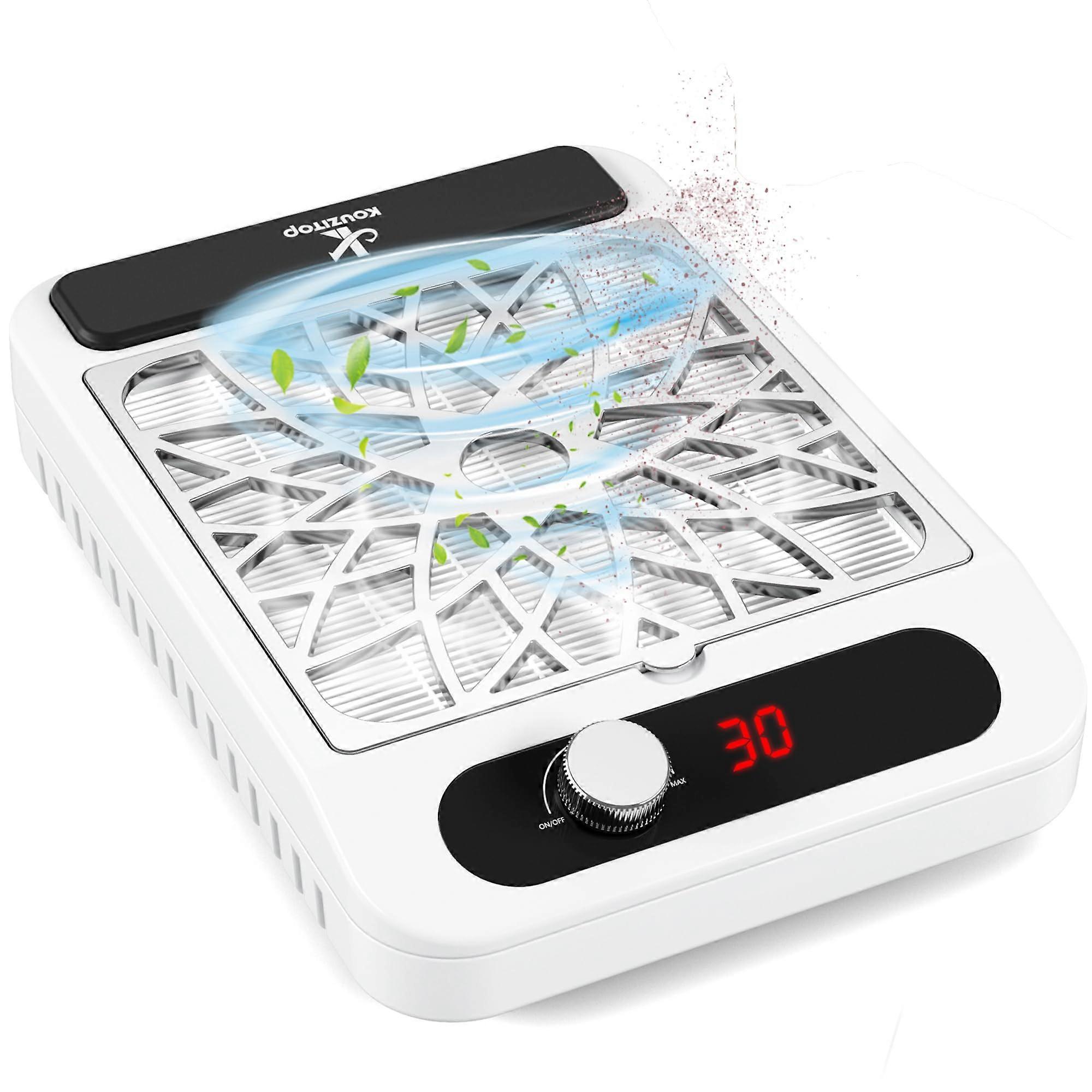 Professional Nail Dust Collector with 360° Powerful Suction, 3Speed Quiet Vacuum for Salon and Home