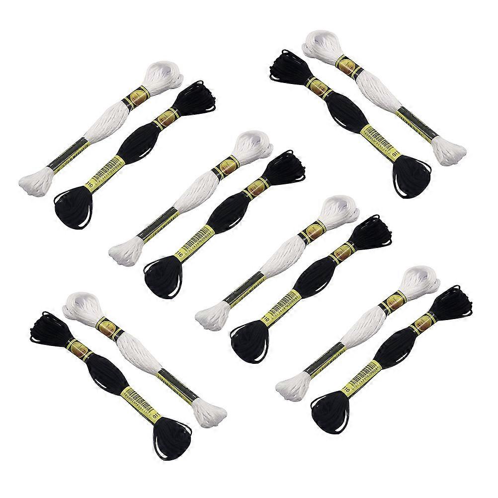 24Pcs Multi-purpose Cross Stitch Threads Broderi Tråder DIY broderi tilbehør