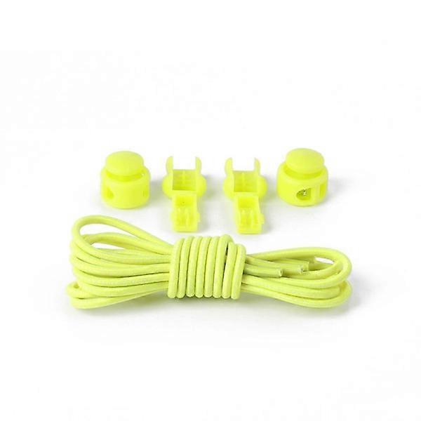 Easy-to-Use Shoelaces - Elastic (Large Color Selection) Yellow (Luminous)