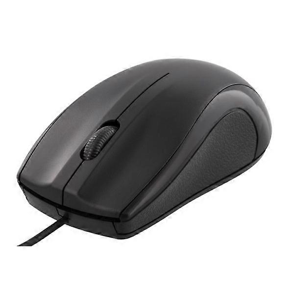 DELTACO wired optical mouse, 3 buttons with scroll, 1200 DPI, black