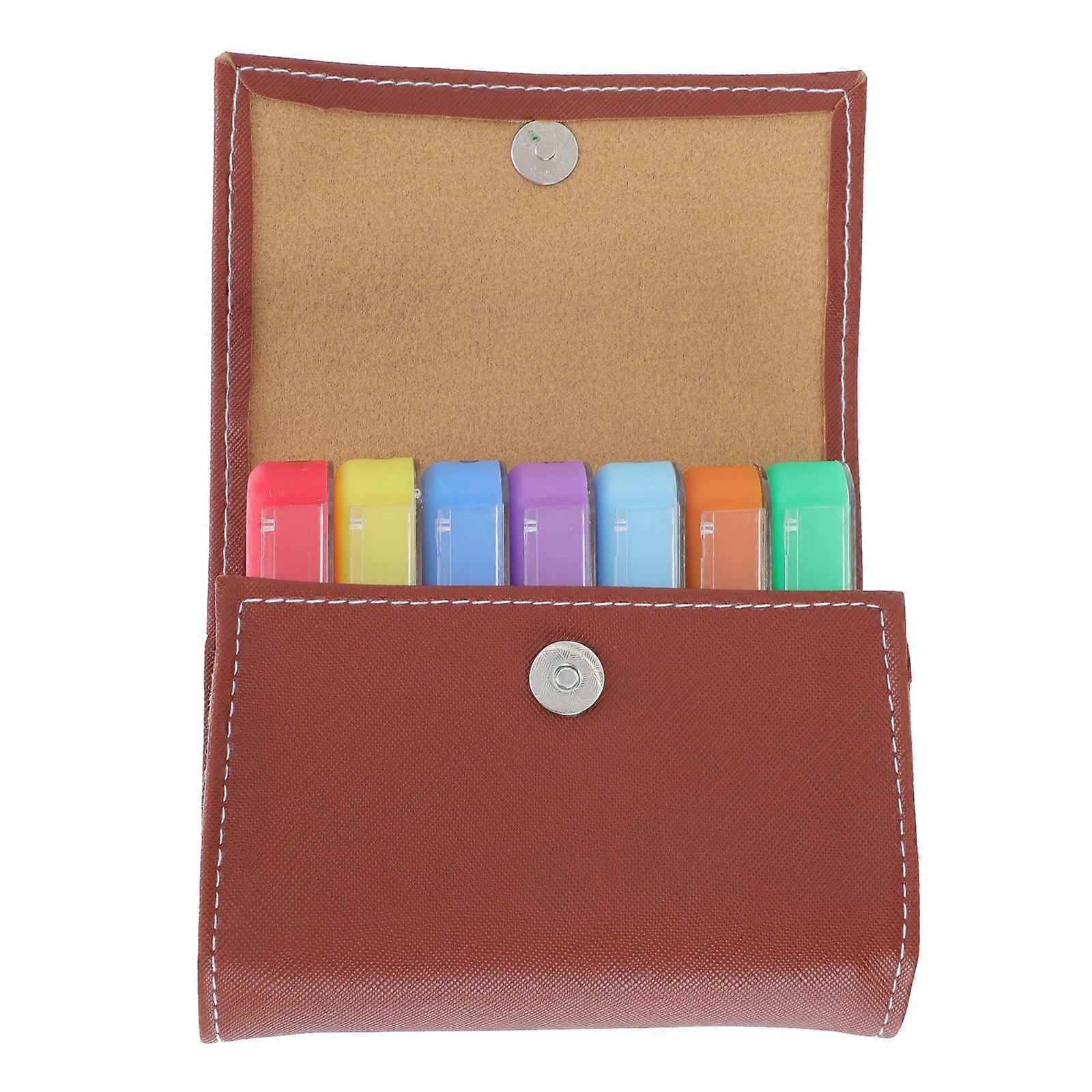 Portable Medicine Organizer Pill Boxes with 8Sets for Convenient Storage