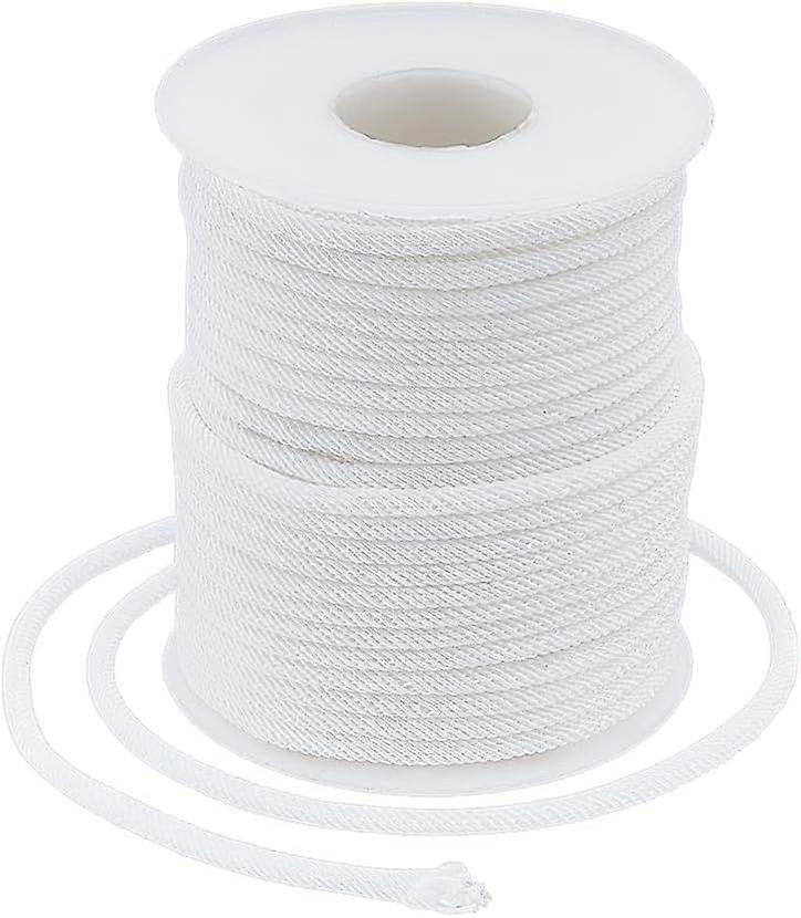 21.8 Yards 3mm Nylon Cord White Nylon Thread Piping Cord Bracelet String Kumihimo Beading String for Necklace Jewellery Making Leatherwork Sewing DIY 