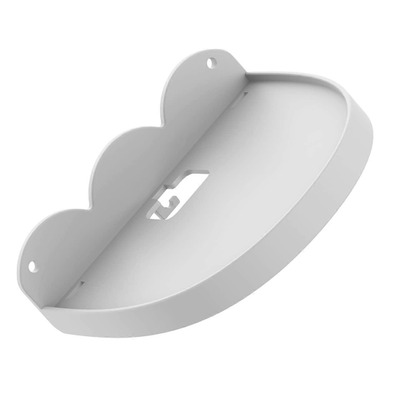 Wall Speaker Shelf Mini Wall Mount Storage Rack With Cable Organizer, SpaceSaving Design, Lightweight Elegant Audio Bracket