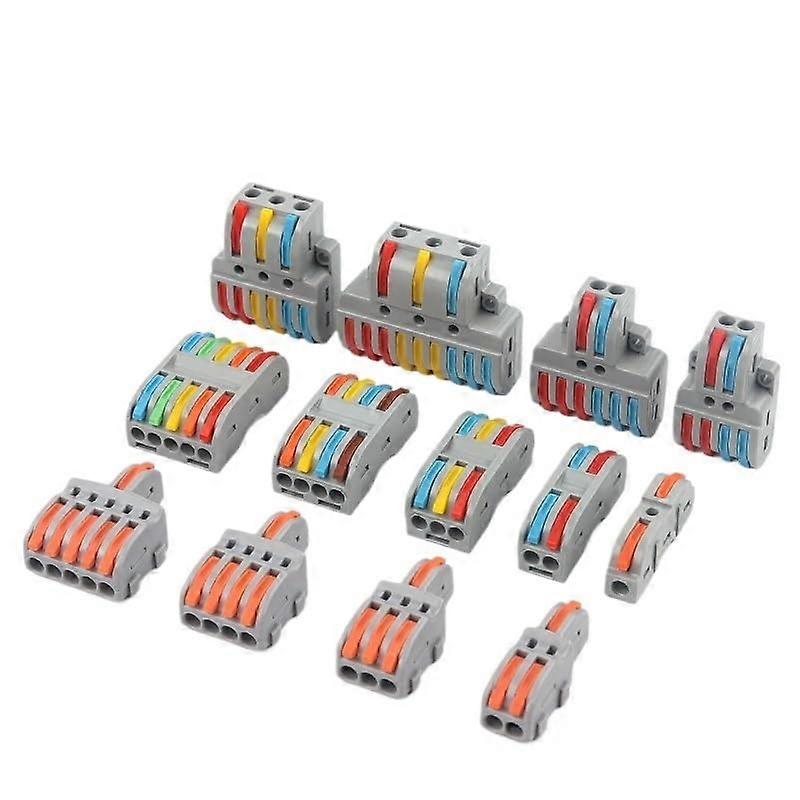 20PCS NC222M Quick Cable Splitter Push-in Wire Connector Compact Electrical Terminal Block for Wiring Connections