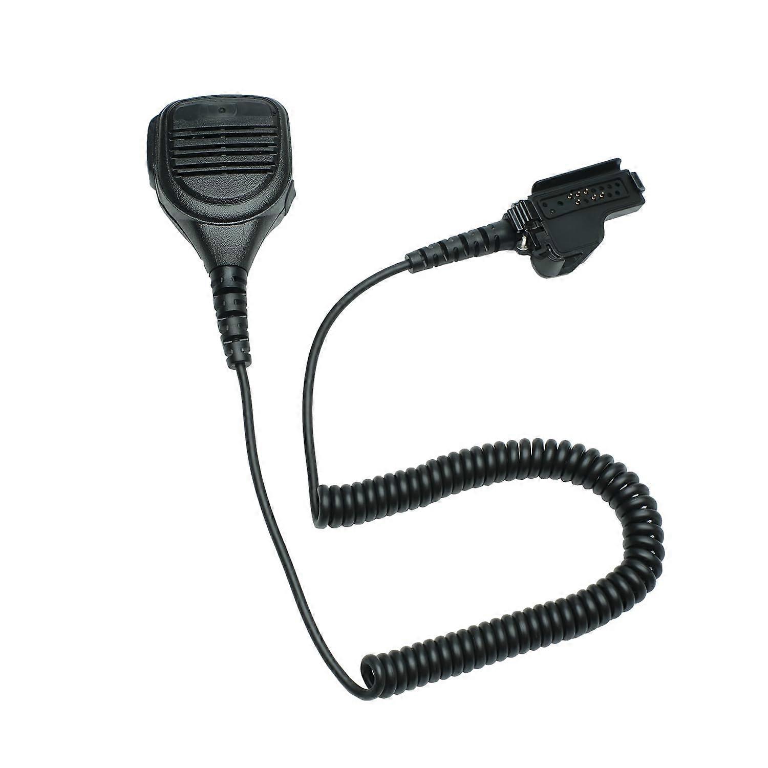 Remote Speaker Microphone with 3.5mm Jack and Reinforced Coil Cord for Motorola XTS Two Way Radio