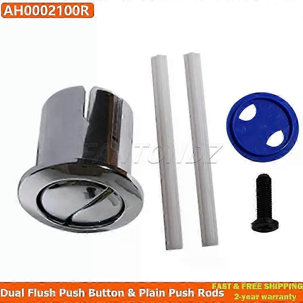 Dual Flush Push Button & Plain Push Rods Short Body For Roca D1D AH0002100R Chrome Old Style 822040001