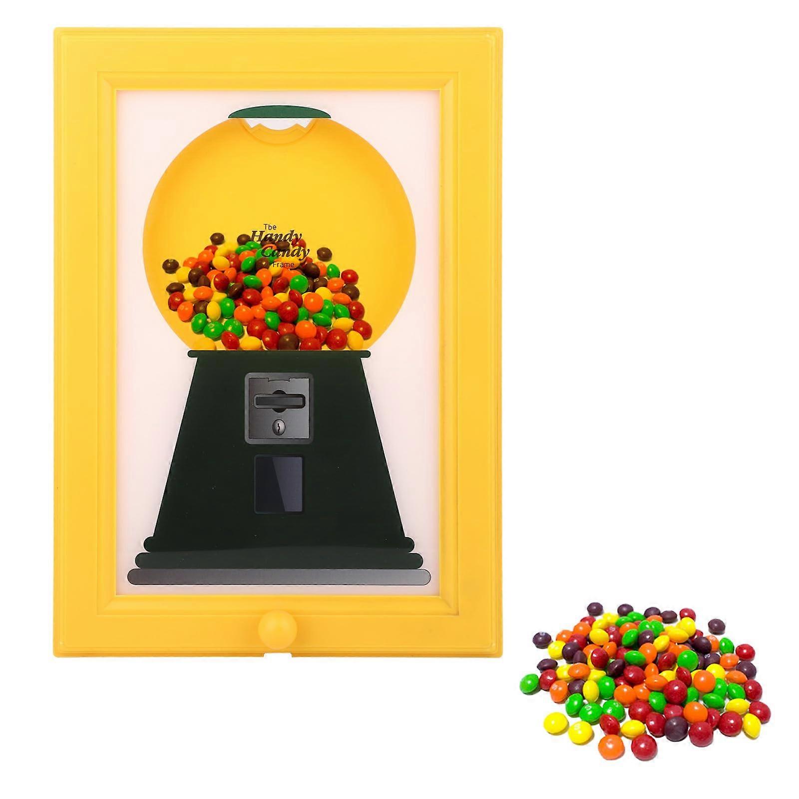 Candy Dispenser Photo Frame 2 in 1 Wall Mounted Compact Display Smooth Candy Flow Fun Decor