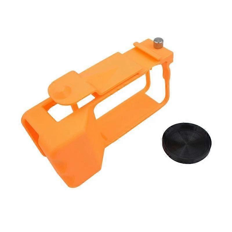 For DJI Osmo Action 6 Camera Handheld Bracket Cage Accessory, Spec: Frame+Lens Cap Oramge