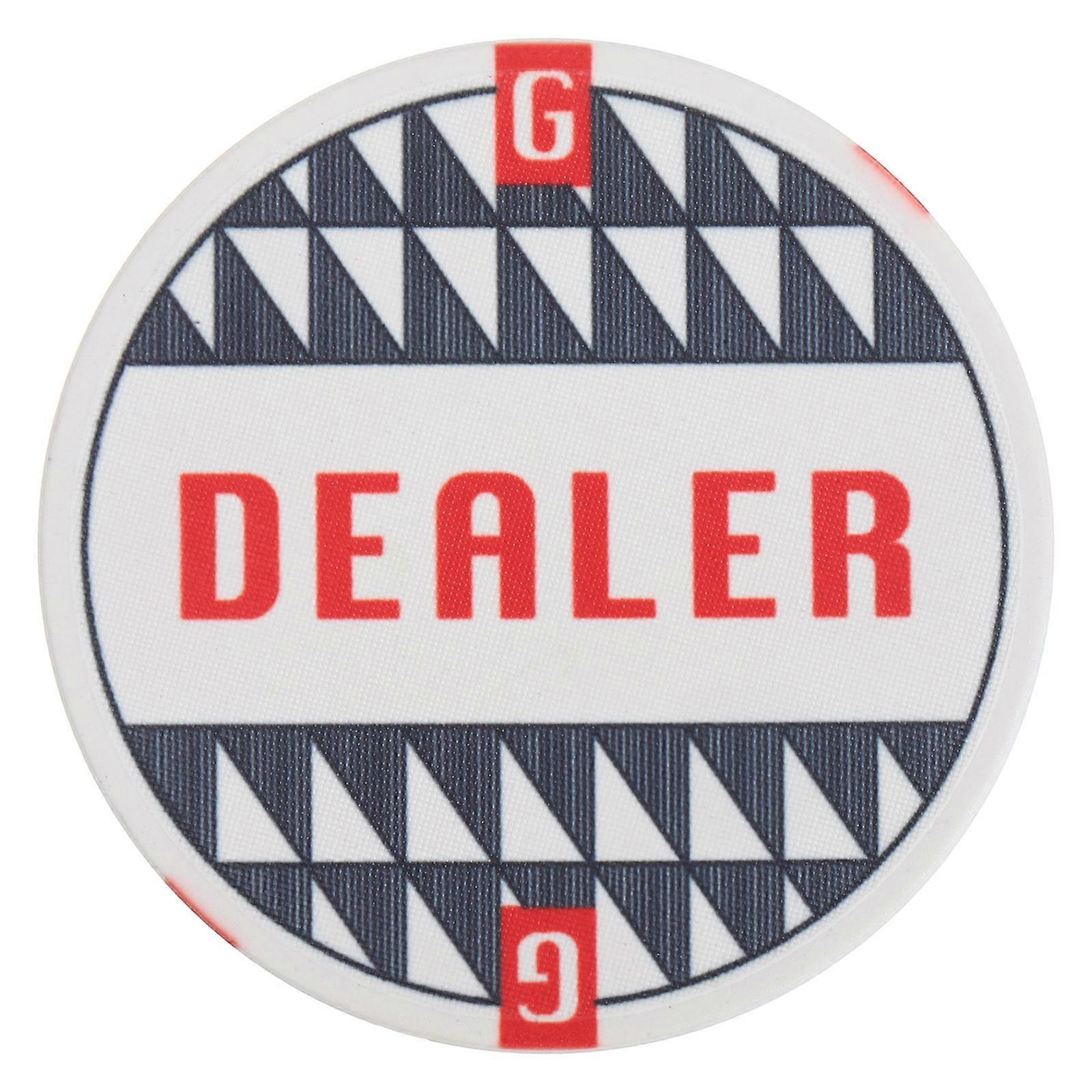 Poker Accessories Ceramic Chip for Dealer Button White Durable Material