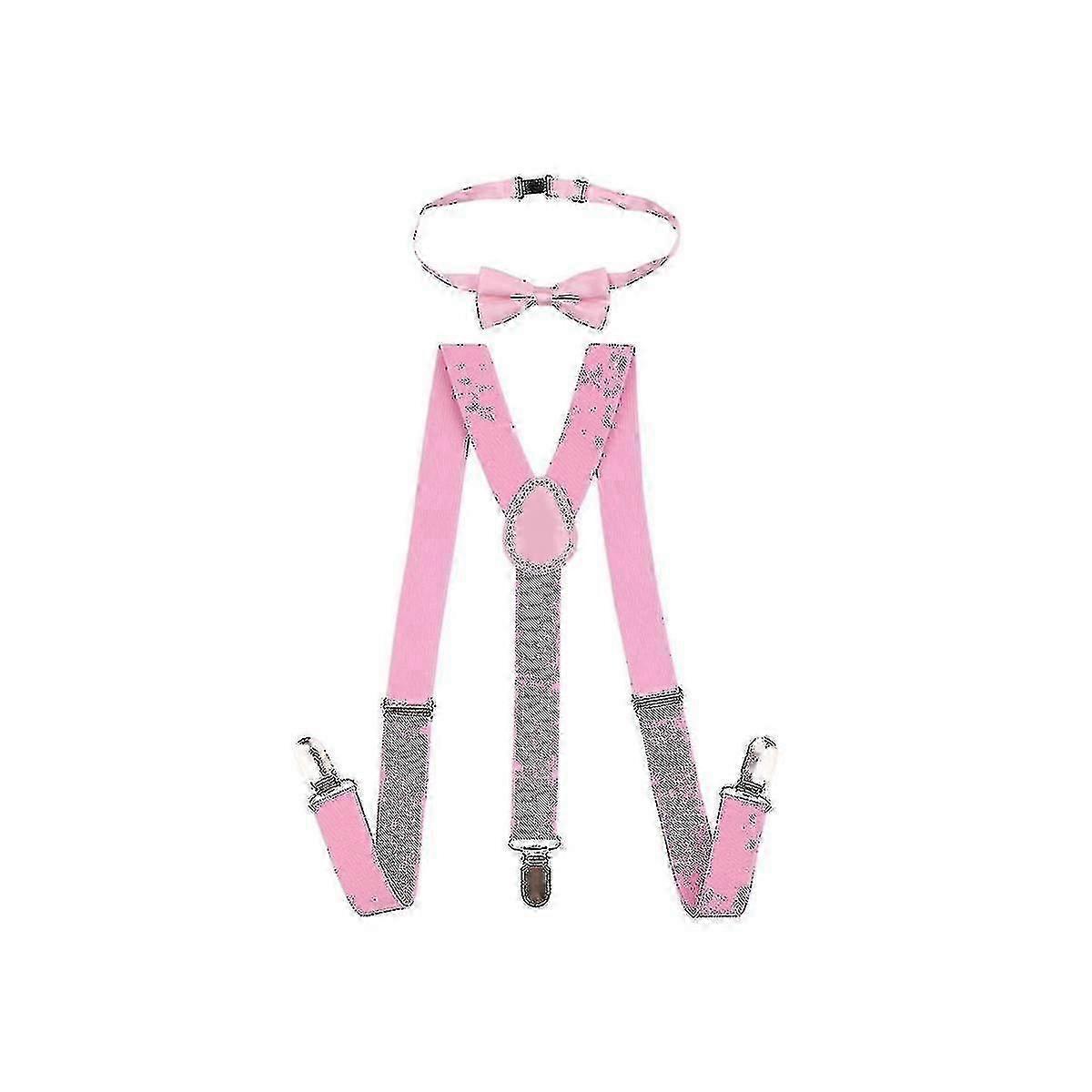 Nœud papillon pour enfants et bretelles élastiques réglables pour garçons