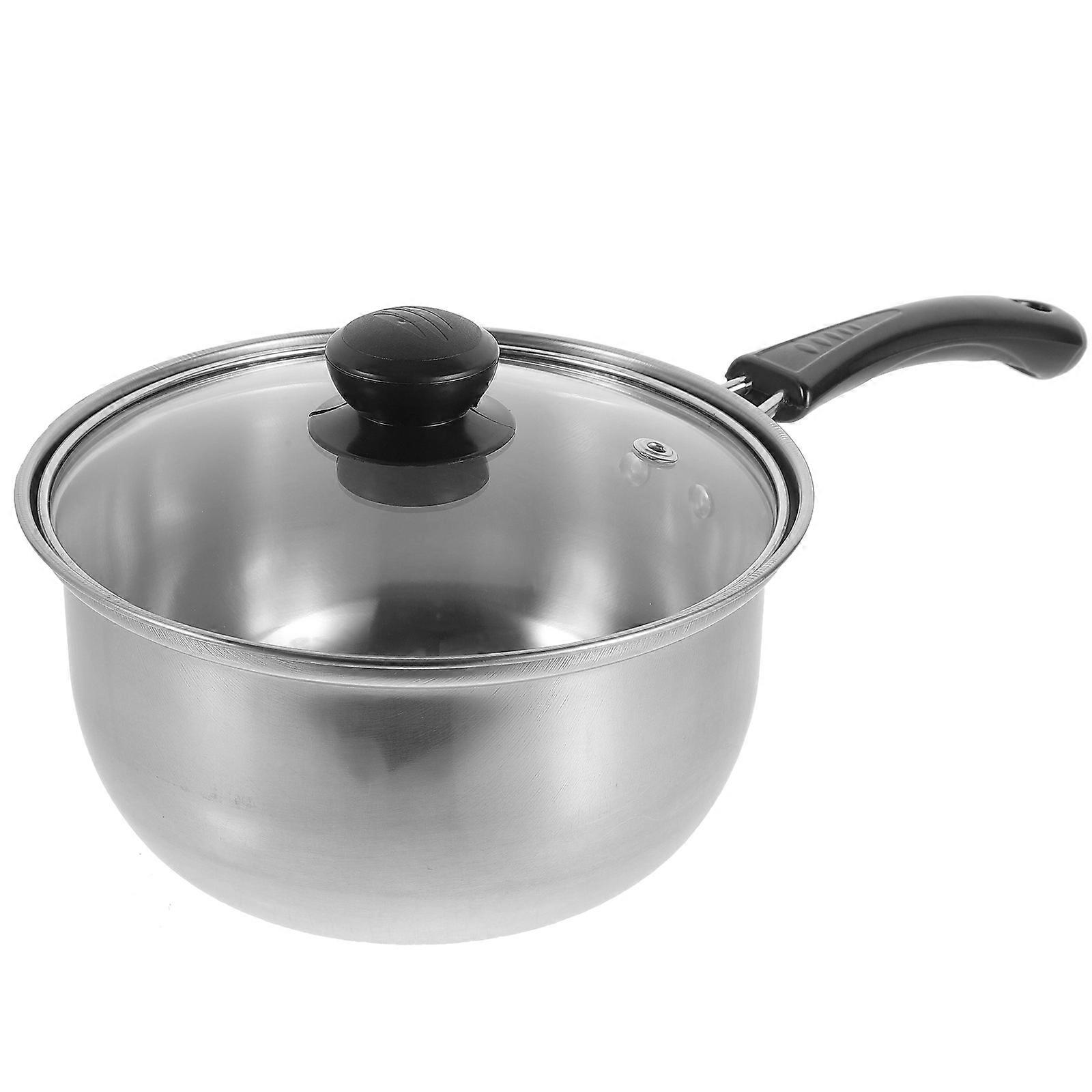 Stainless Steel Milk Pot Silver Multi-Function Non-Stick Saucepan
