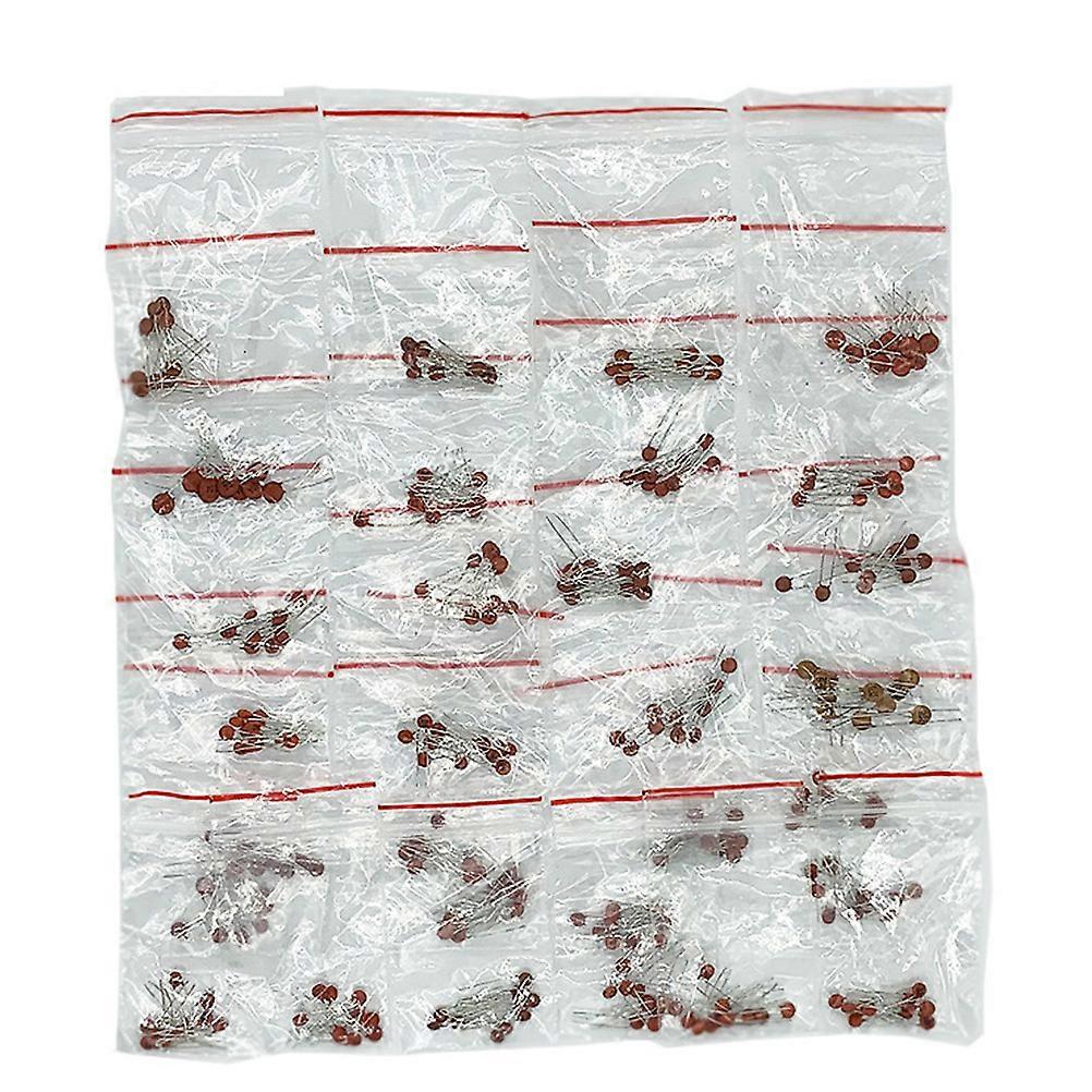 Ceramic Capacitors Kit for Home Use 1Set Electrolytic 2Pf-0.1uf Capacitors