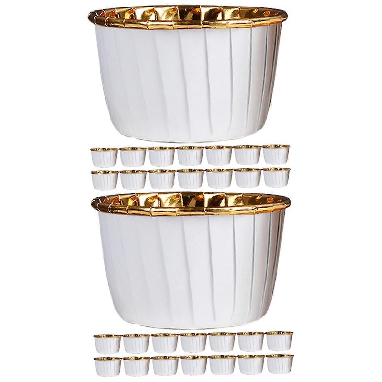 Mini Cupcake Liners NonStick Baking Cups Heat Resistant Disposable Paper Wrappers 100pcs
