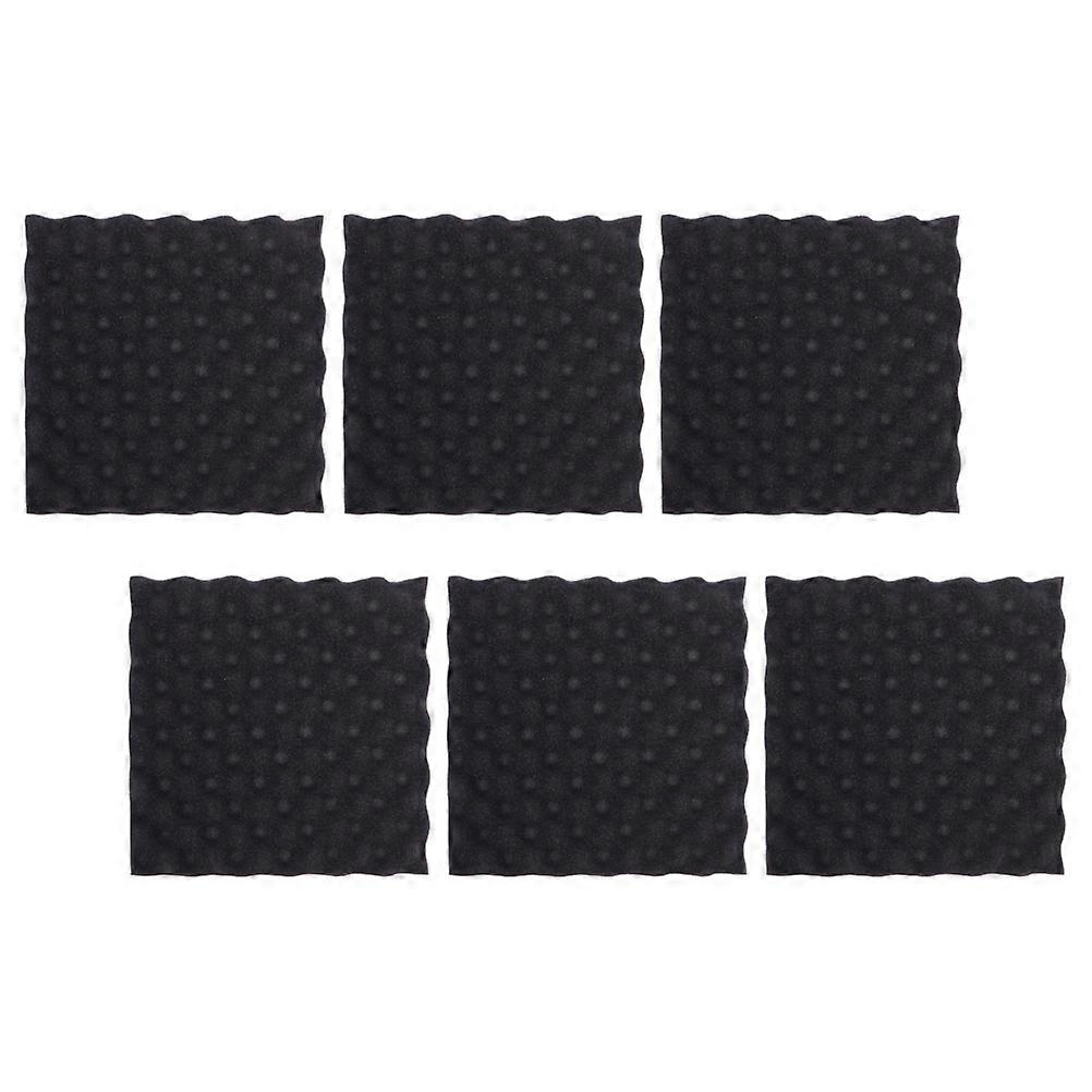 Protective Egg Crate Foam Padding Board for Sound Absorption 6Pcs Black Cotton