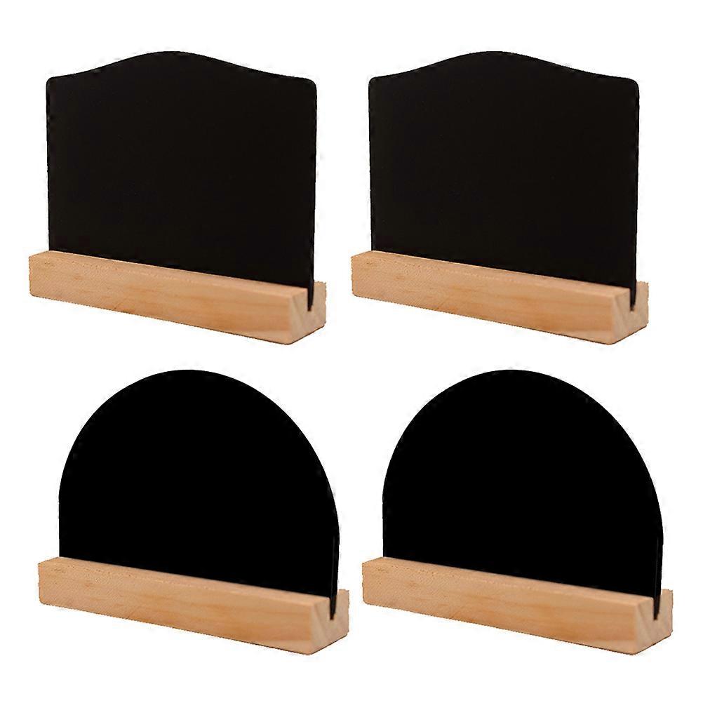 Blackboard Two Side Wooden Display Boards for Decoration 8Pcs Set