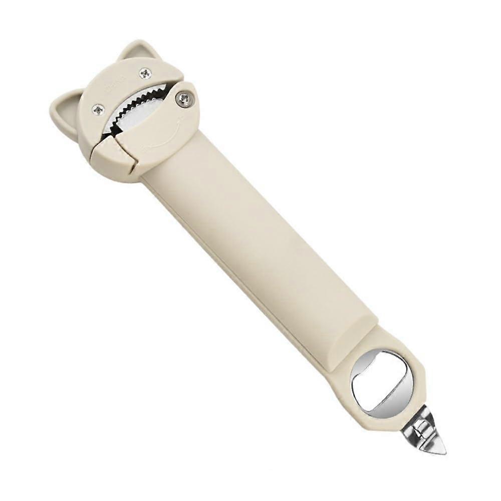 Manual Telescopic Can and Bottle Opener with NonSlip Grip, MultiFunction Kitchen Tool