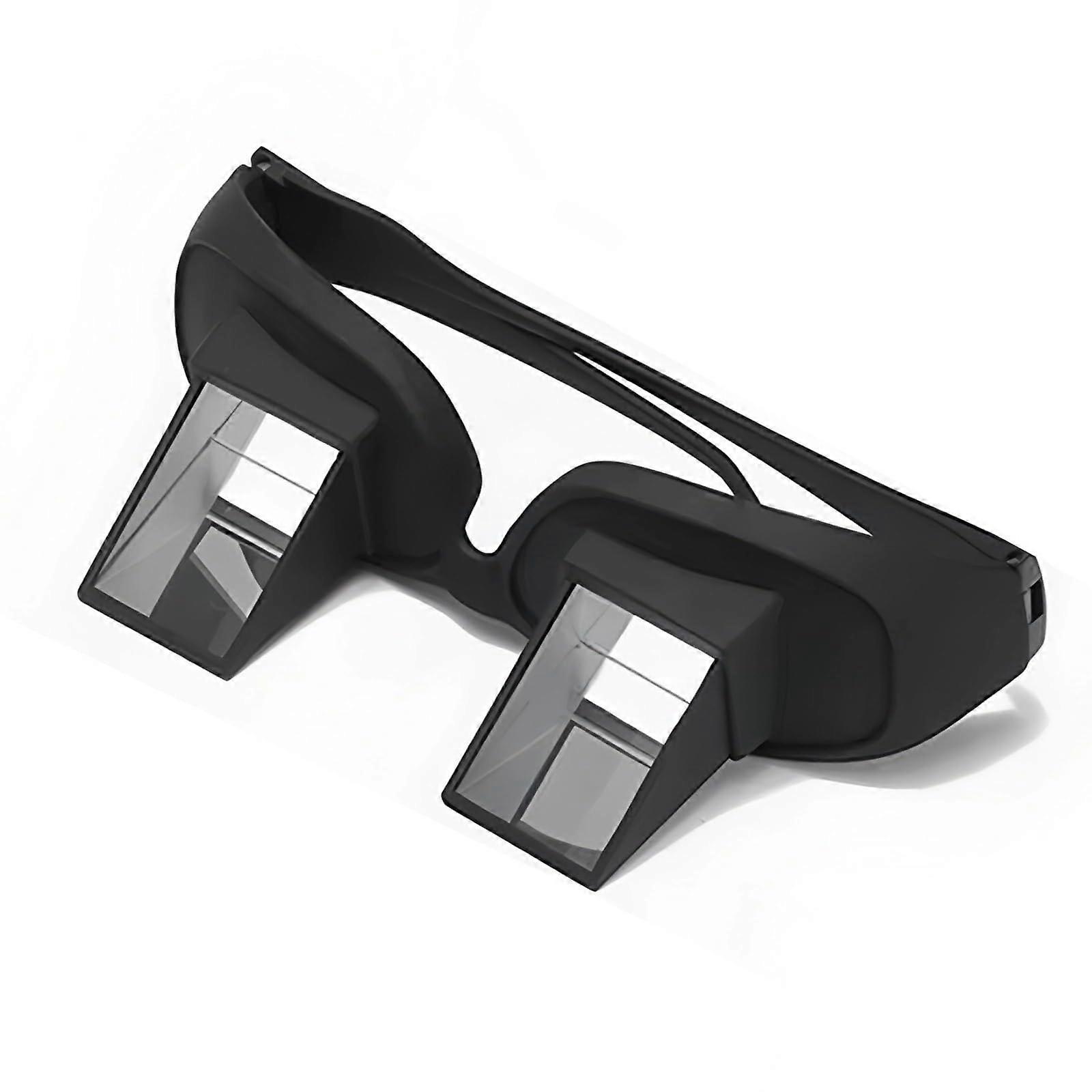 Prism Reading Glasses for Lying Down with Horizontal Viewing Lenses and Neck Strain Reduction