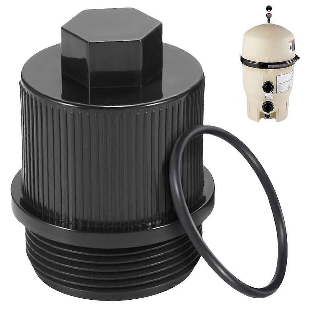 Pool Filter Drain Plug with ORing, HeavyDuty Leak Prevention Cap for Pentair Clean and Clear Plus, FNS Plus, Quad DE Filters