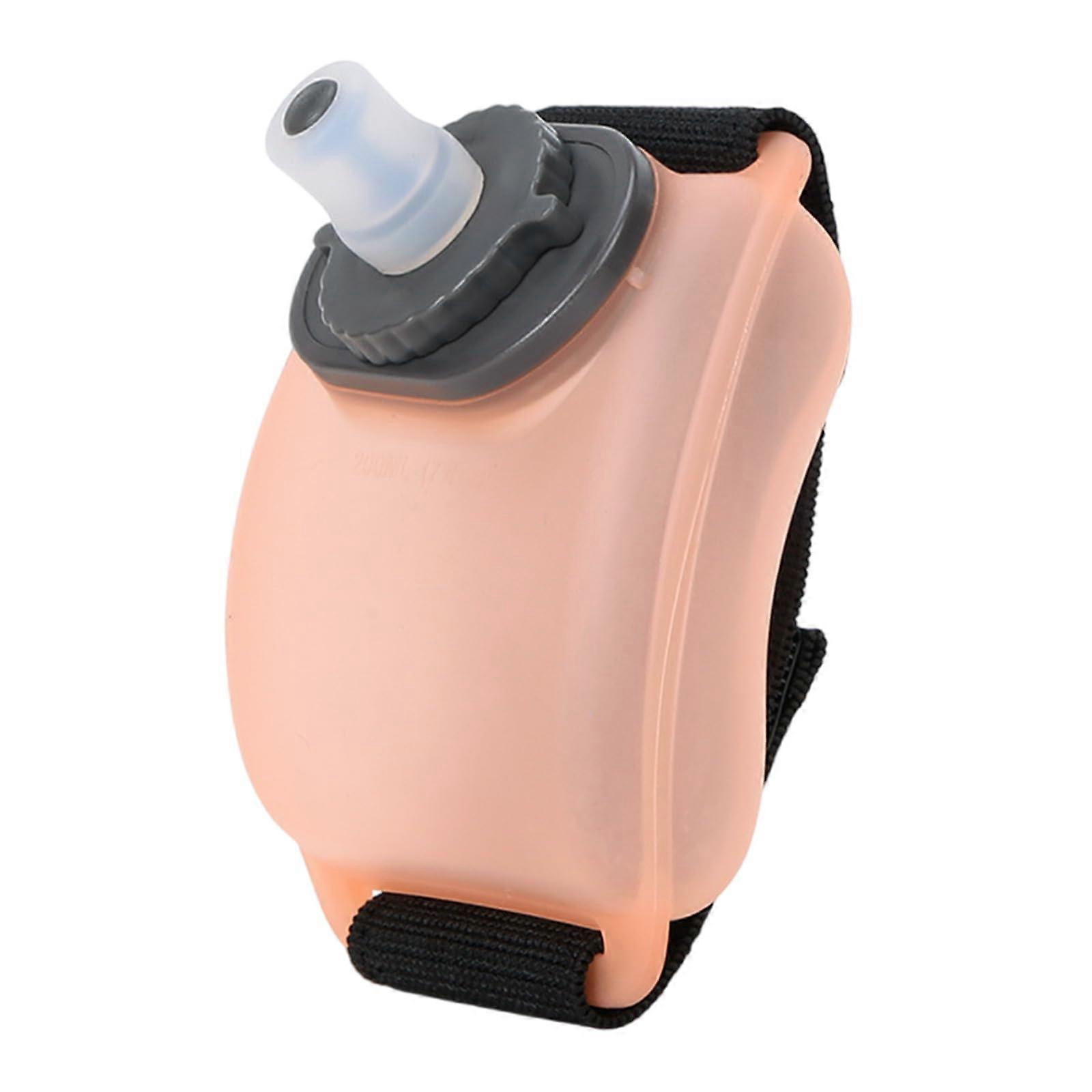 Adjustable Silicone Wrist Water Bottle for Running with Ergonomic Hands Hydration Strap