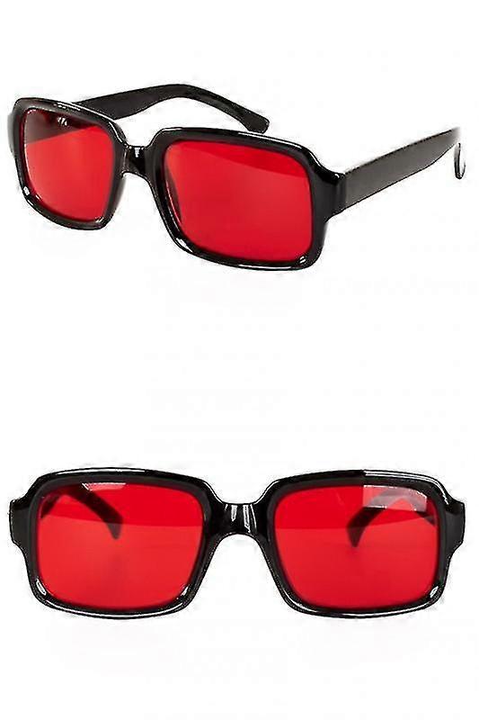 Black Sunglasses With Red Lenses