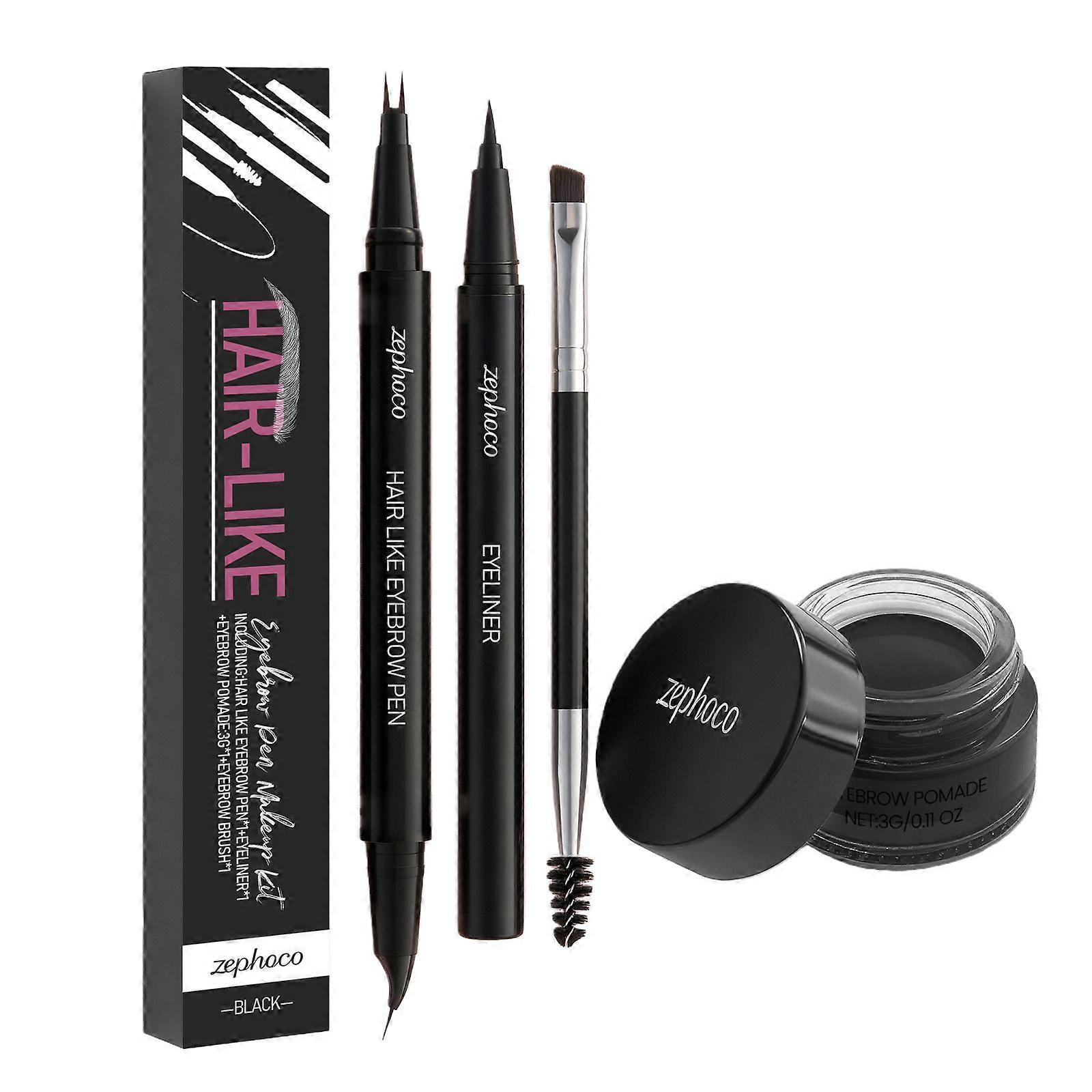 Zephoco Black Eyebrow Kit - Natural Color