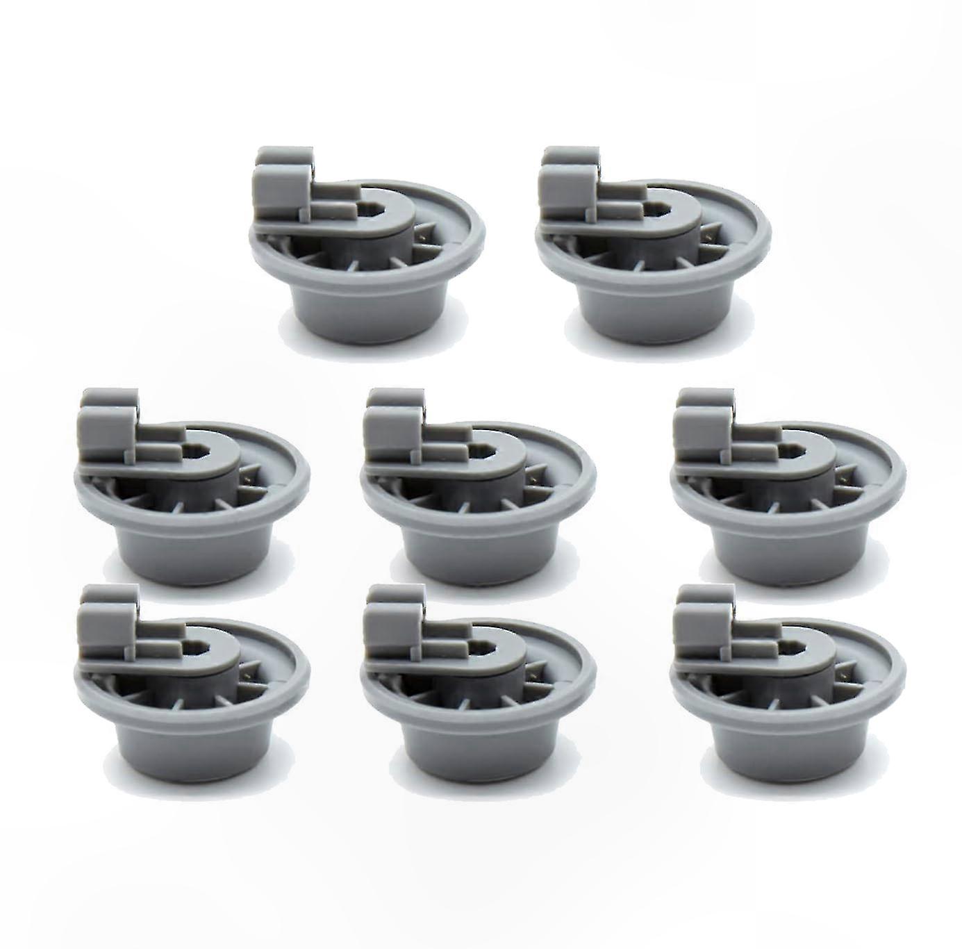 8-Pack Plastic Dishwasher Wheels for Lower Basket Smooth Operation-Compatible with Various Models