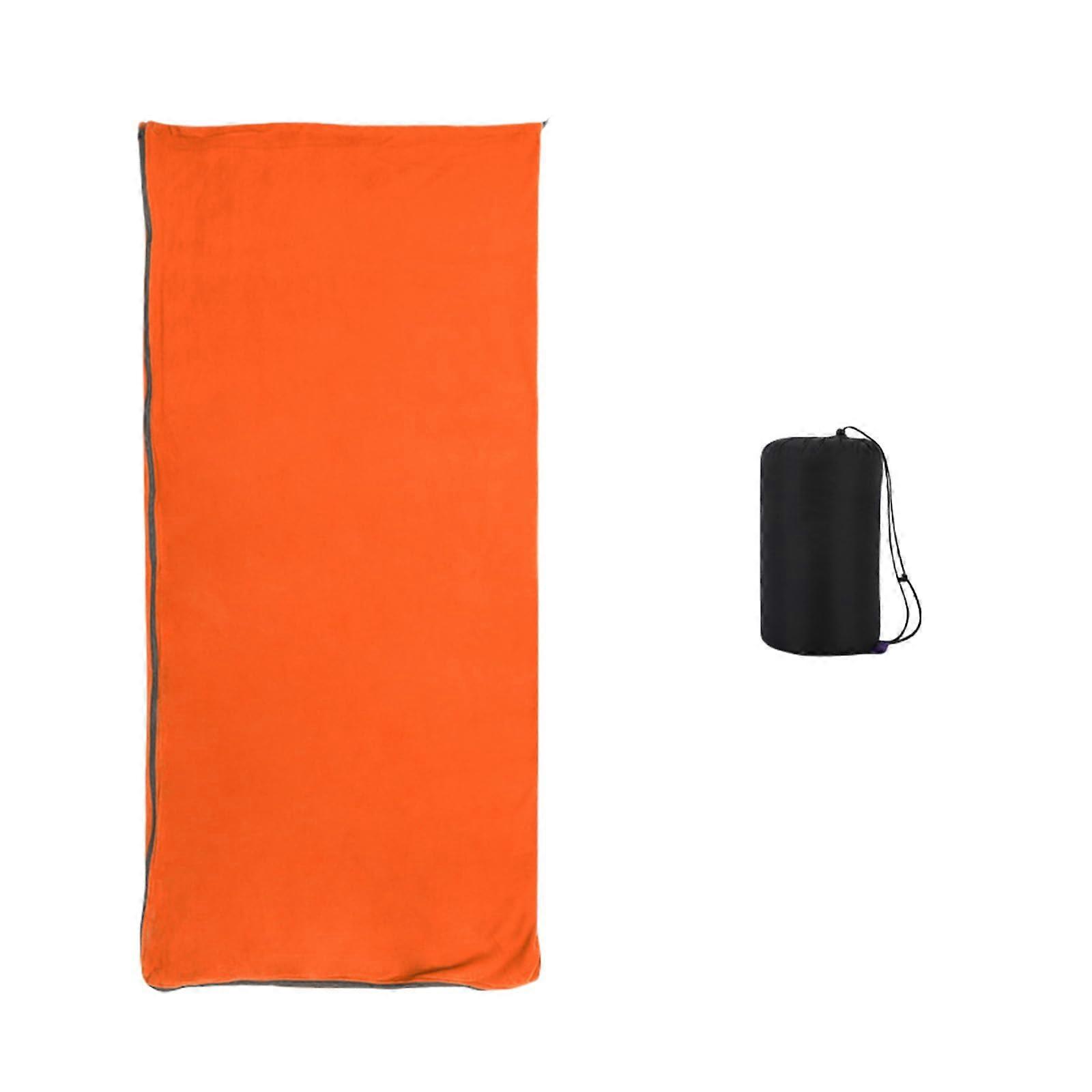 Warm Waterproof Fleece Sleeping Bag for Camping with Compact Storage and Windproof Design