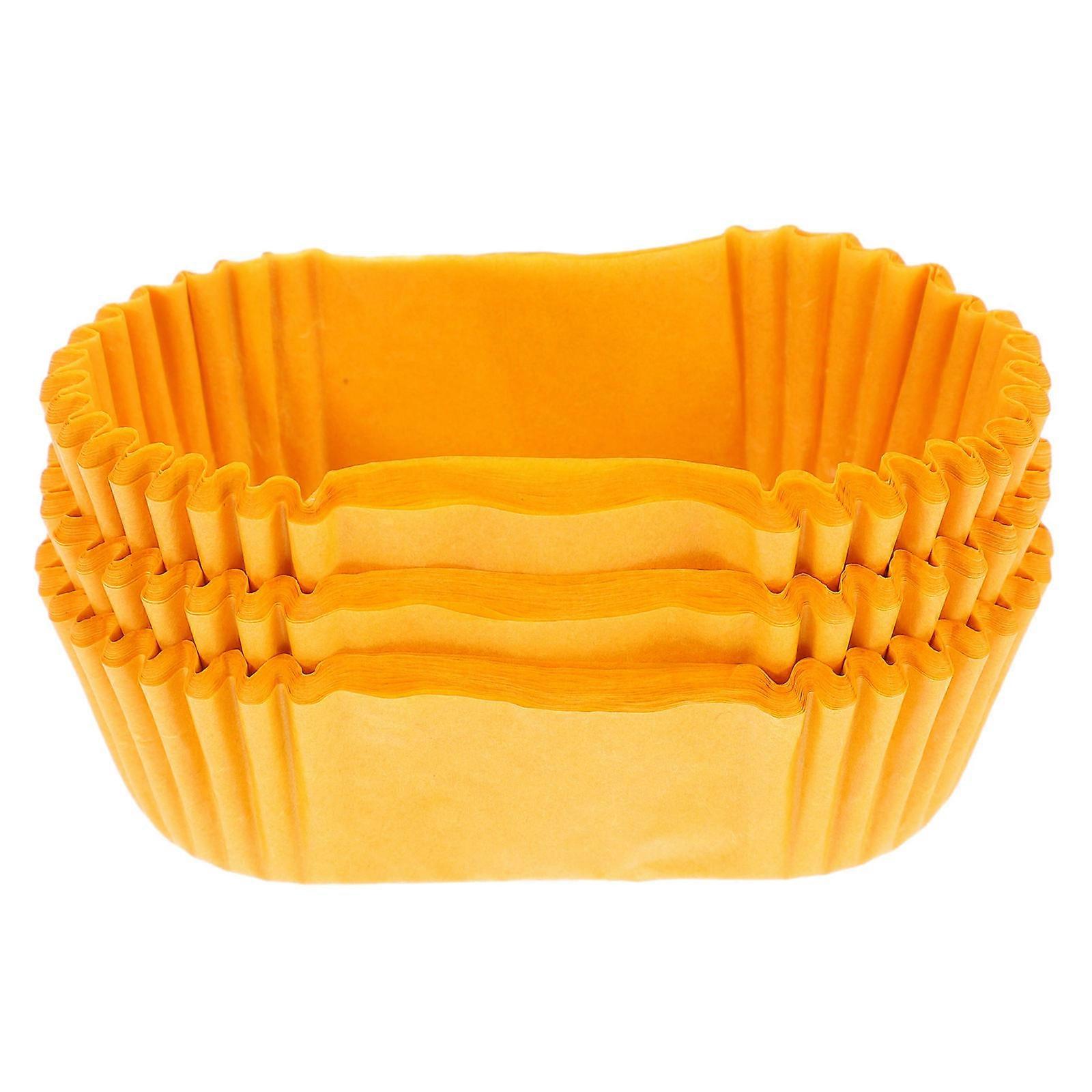 Oval Cake Paper Cup for High Temperature Bread Baking Yellow Muffin Liners