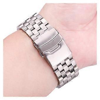 20mm Stainless Steel Watch Band Silver Bracelet Quick Install Strap for Gear S3