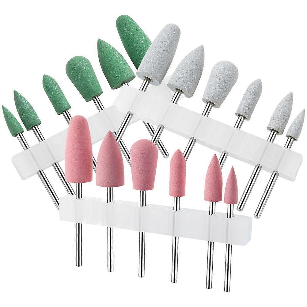 Silicone Nail Drill Bits for Nail Grinding Cuticle 90Pcs Assorted Colors