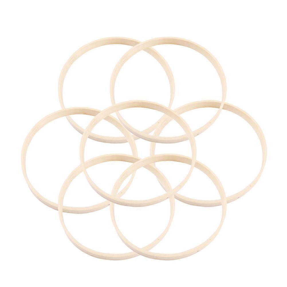 Bamboo Dreamcatcher Ring Fan Frame for DIY Crafts 15Pcs Creative Craft Tools