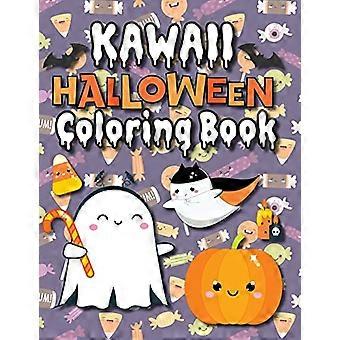 Kawaii Halloween Malbuch: (4-8, 6-12, 8-12, 12+) Ganzseitige Monster, gruselige Tiere und mehr! (Halloween-Geschenk für Kinder, Enkelkinder, Erwachsene)