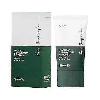 suitable forAnua Heartleaf Silky Moisture Sunscreen Sun Cream SPF 50+ PA++++50ml/1.69oz Nice