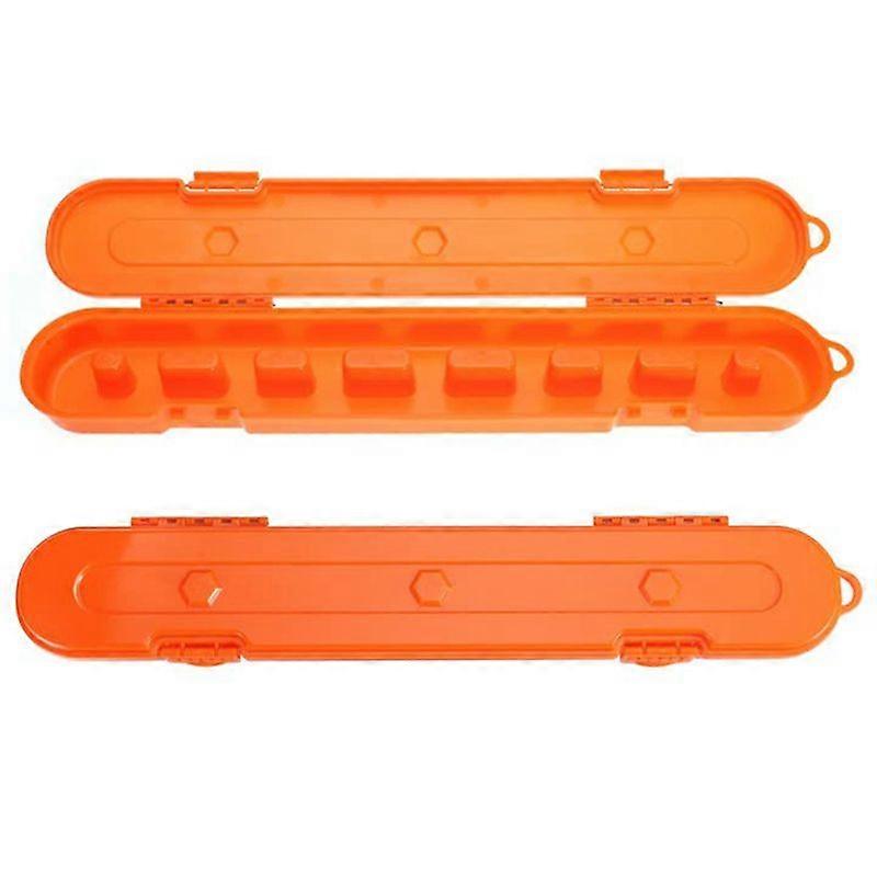 Chainsaw Chain Storage Case,Chainsaw Chain Organizer Box (Orange)