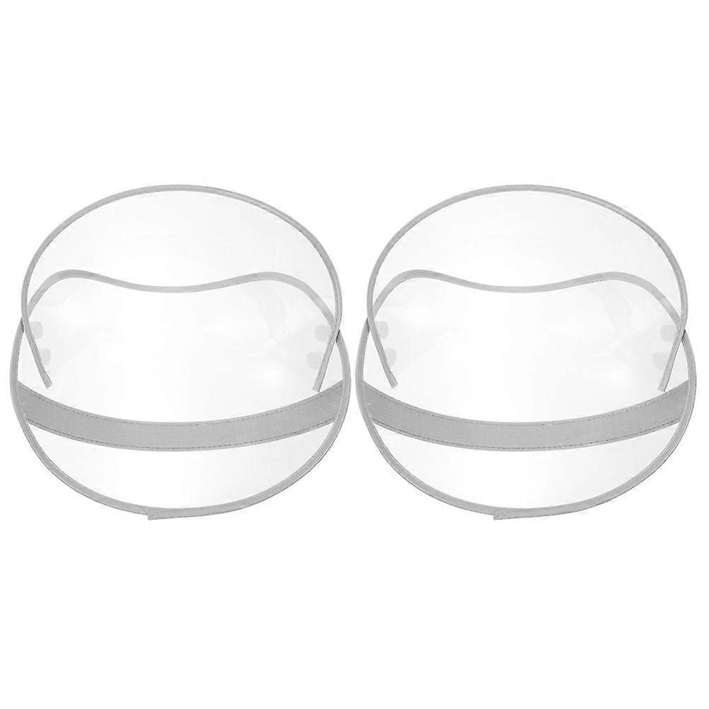 2Pcs Transparent Hat Brim Replaceable Hat Shield Raincoat Cap Brim Rain Poncho Accessory