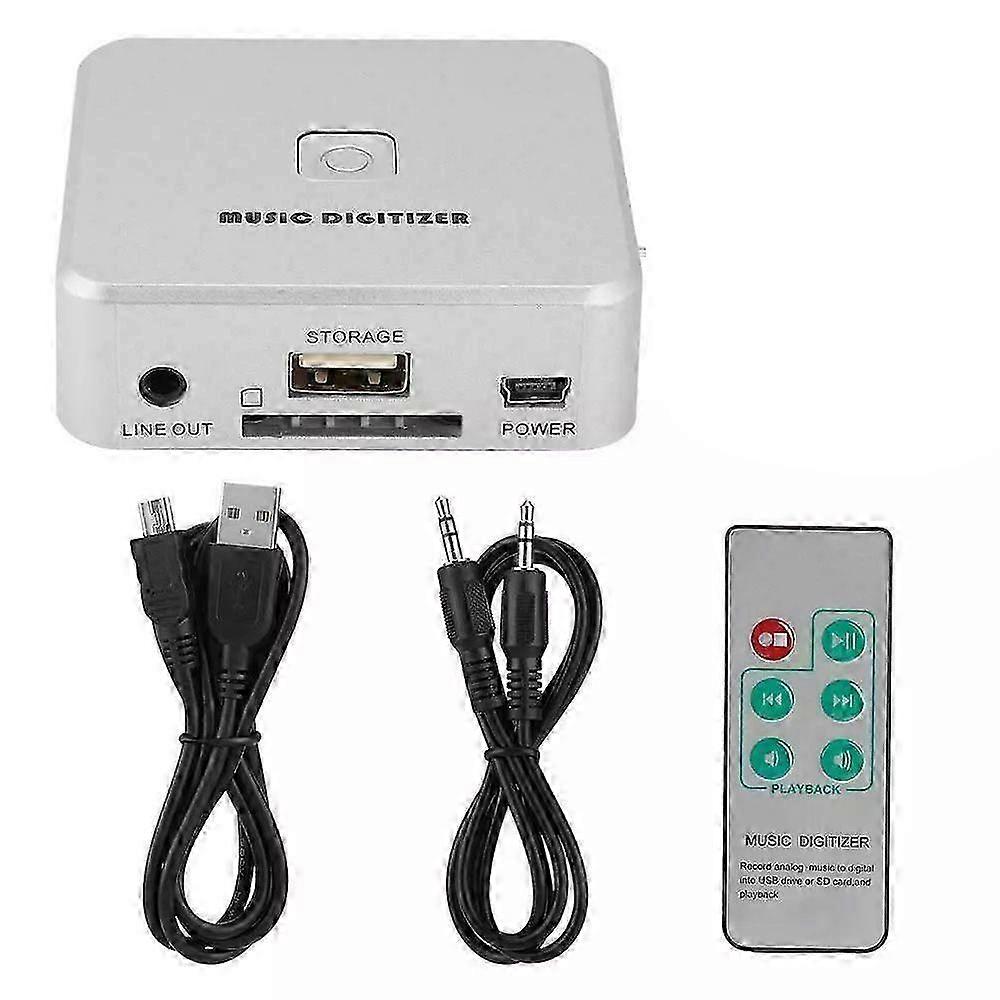 Digital Audio Recorder with IR Remote and 3.5mm/RCA Inputs
