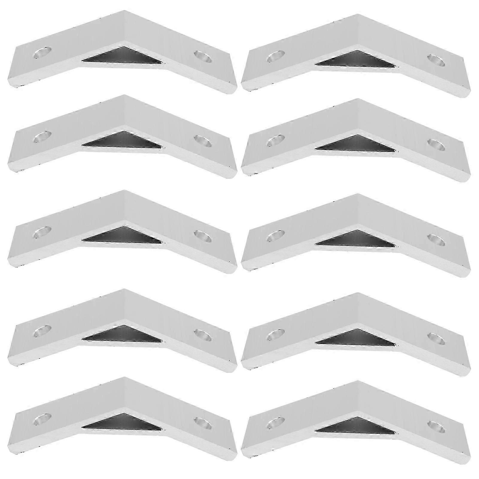 10pcs 135 Degrees Bracket Angle Aluminum Alloy Corner Braces Bracket Connector Bracket