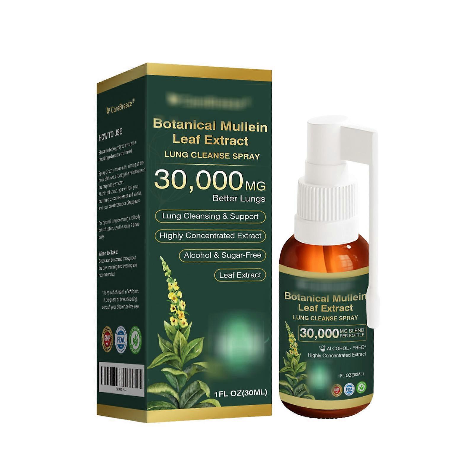 Mullein Leaf Extract Lung Care Spray - Effective Respiratory Support & Detoxification