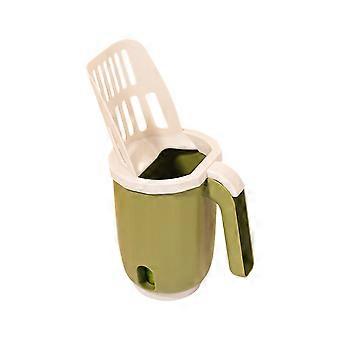 3-in-1 Cat Litter Scoop with Holder & Waste Bin, Portable, Lightweight, Indoor/Outdoor Use, Built-In Trash Bag Storage, Compatible with Standard Bags