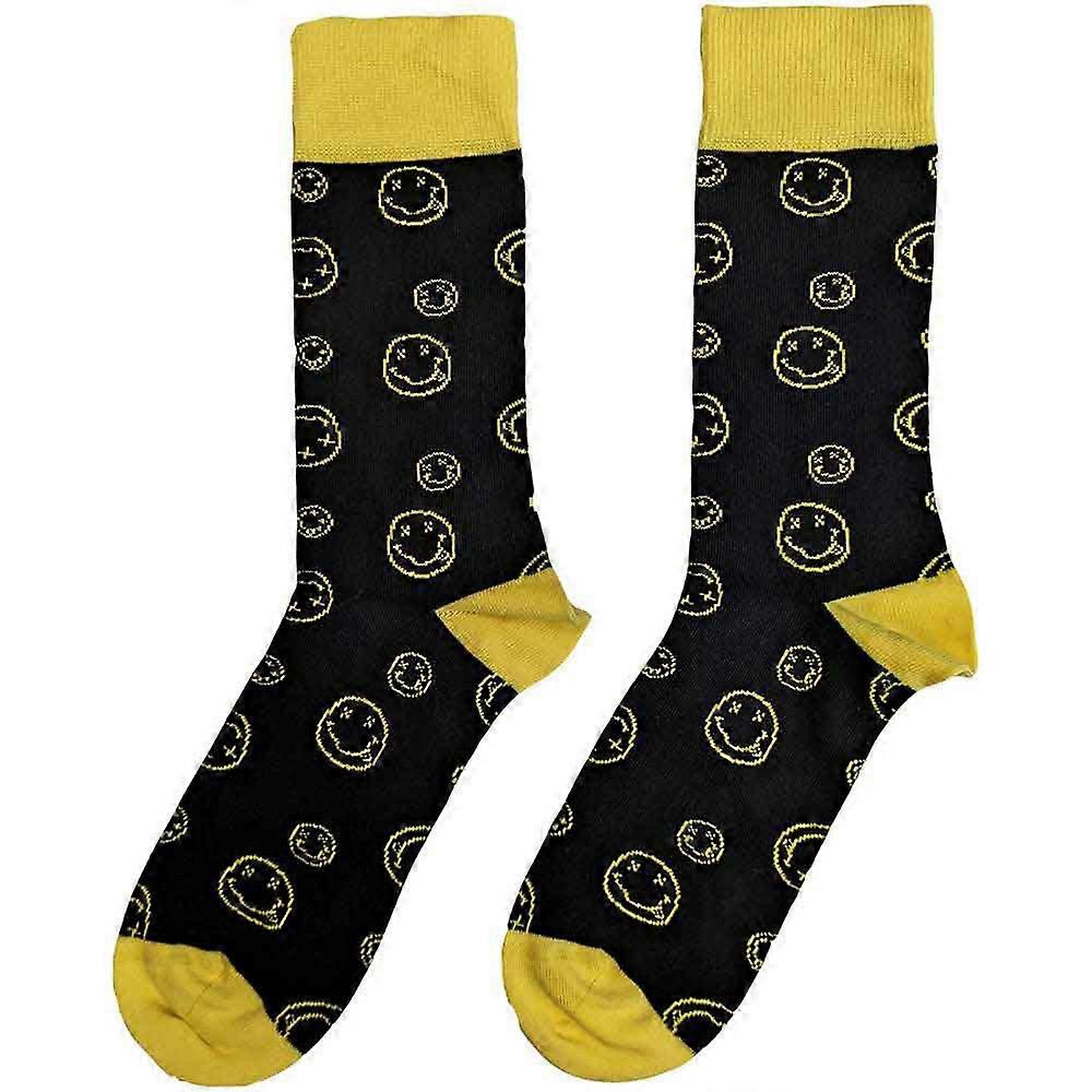 Nirvana Outline Grunge Faces Womens Ankle Socks